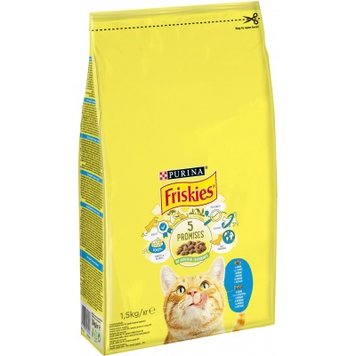 Сухой корм Purina Friskies для кошек со вкусом лосося и овощей 1.5 кг.( 7613033923562) 000071118 фото