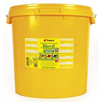 Корм Tropical Bio-Vit для травоїдних акваріумних риб пластівці 4 кг (5900469744192) S1111111133 фото