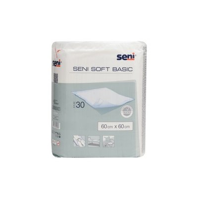 Пелюшки для немовлят Seni Soft Basic 60х60 см 30 шт (5900516692308) В00189455 фото
