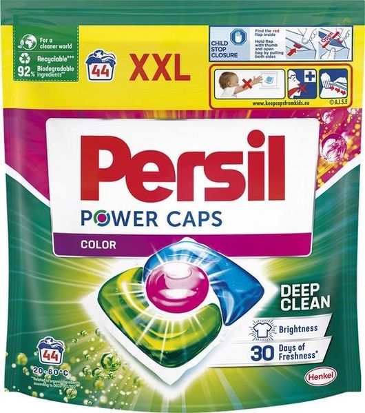 Капсули для прання Persil Power Caps Color Deep Clean 44 шт (9000101805161) В00312903 фото