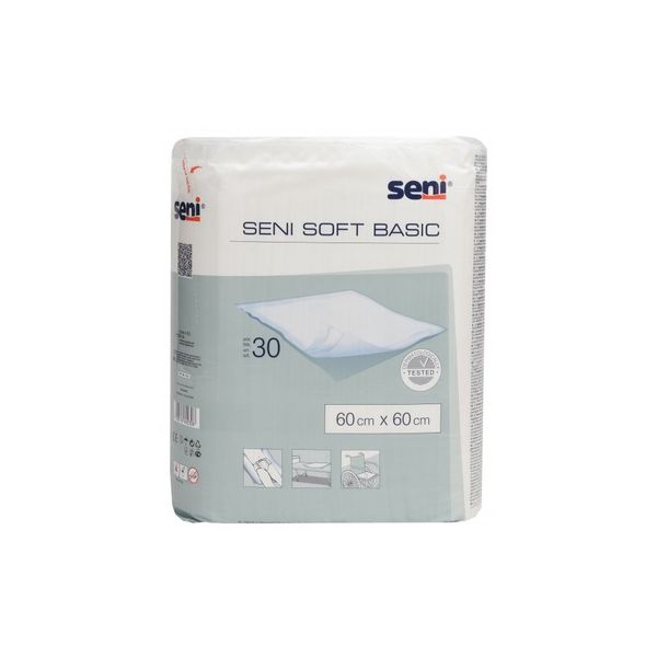 Пеленки для младенцев Seni Soft Basic 60х60 см 30 шт (5900516692308) В00189455 фото