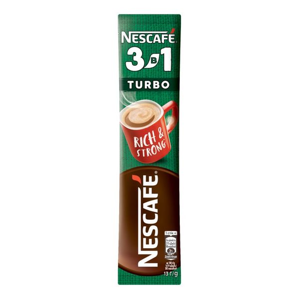 Кавовий напій Nescafe 3в1 Турбо 53*13г (7613036116107) 000029412 фото