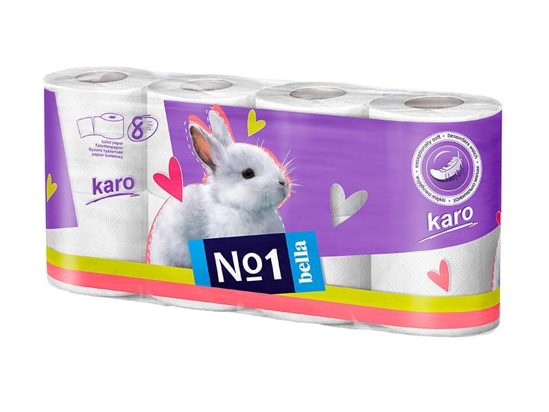 Туалетний папір Bella Karo 10 упаковок 2 шари 8 рулонів (5900516460112) В00149697 фото