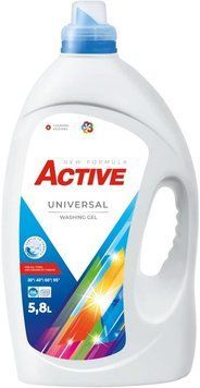 Гель для прання Active Universal з ароматом свіжості 5.8 л (4820196011057) В00348668 фото