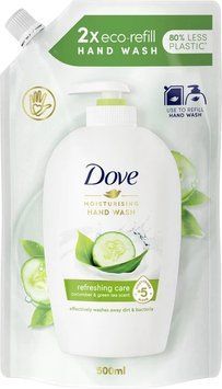 Рідке крем-мило Dove Дотик свіжості 500 мл (8717163097700) В00353857_U фото