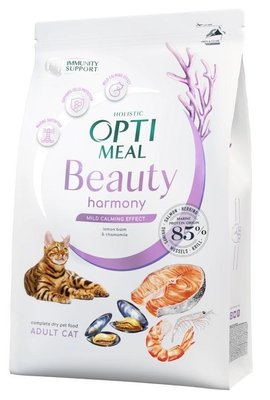 Сухий корм Optimeal Beauty Harmony для котів на основі морепродуктів 4 кг. (4820215366069) 000073685 фото