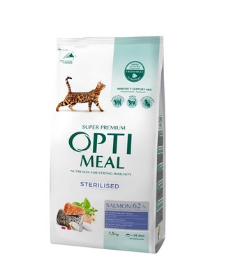 Сухой корм Optimeal для котят со вкусом курицы 1.5 кг (4820215369664) 000077156 фото