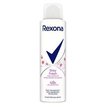 Антиперспирант-аэрозоль Rexona Свежесть белых цветов и личи 150 мл (8717163680568) В00329085_U фото