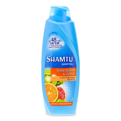 Шампунь Shamtu Питание и Сила с экстрактами фруктов для всех типов волос 600 мл (4015100195859) В00032588 фото
