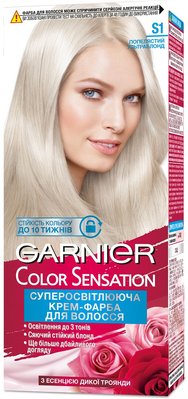 Краска для волос Garnier Color Sensation оттенок S1 Пепельный ультраблонд 110 мл (3600542259156) В00093577 фото