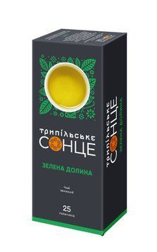 Чай зелений Трипільське Сонце Зелена Долина 1.5 г х 25 шт. (4823118605778) 000084271 фото