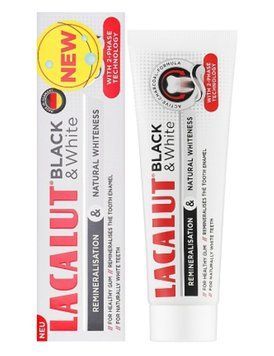 Зубна паста Lacalut Black & White 75 мл (4016369546215) В00310437 фото