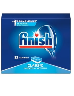 Таблетки для посудомийних машин FINISH Classic 32 шт.(5900627066791) В00154535 фото