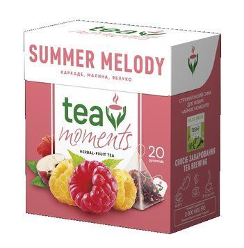 Чай Tea Moments Summer Melody з суданської троянди 1.7 г х 20 шт. (4823118600377) 000084333 фото