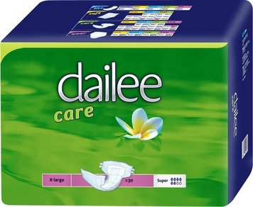 Подгузники для взрослых воздухопроницаемые Dailee Care Super ExtraLarge 30 шт. (8595611621864) В00300212 фото