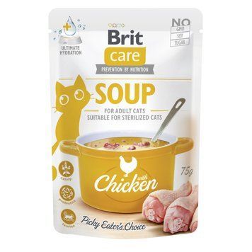 Корм влажный Brit Care Soup Chicken д/котел суп с курицей 75 г (8595602569175) S1111182593 фото