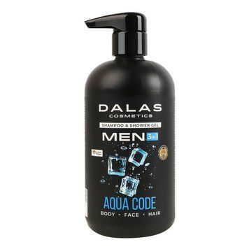 Шампунь для душа Dalas Men Aqua code 3в1 550 мл. (4260637722942) В00356036 фото
