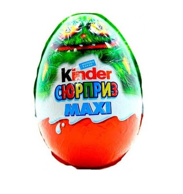 Шоколадное яйцо Kinder Surprise Maxi 100 г (4008400230726) 000078411 фото