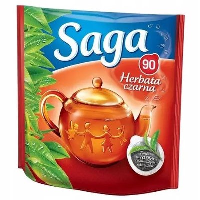 Чай черный Saga Herbata czarna 100 пак (8714100807354) 000076431 фото