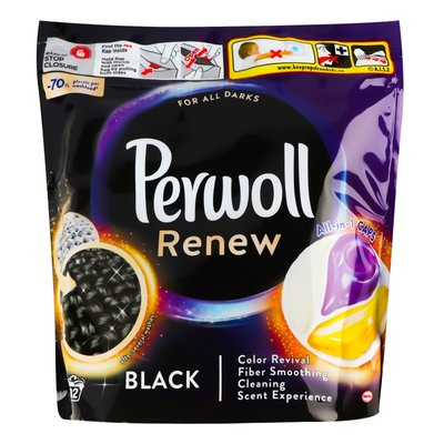 Капсулы для деликатной стирки Perwoll Renew капсулы для темных и черных вещей 32 шт (9000101575828) В00302663 фото