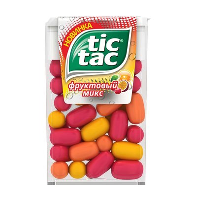 Драже Tic Tac зі смаком вишні, апельсина та маракуйї 16 г. ( 42378587) 000068920 фото
