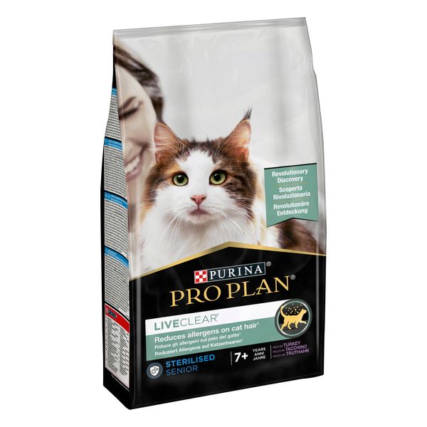 Сухой корм Purina Pro Plan LiveClear для стерилизованных кошек старше 7 лет, с индейкой 1.4 кг (7613287232731) 000070432 фото