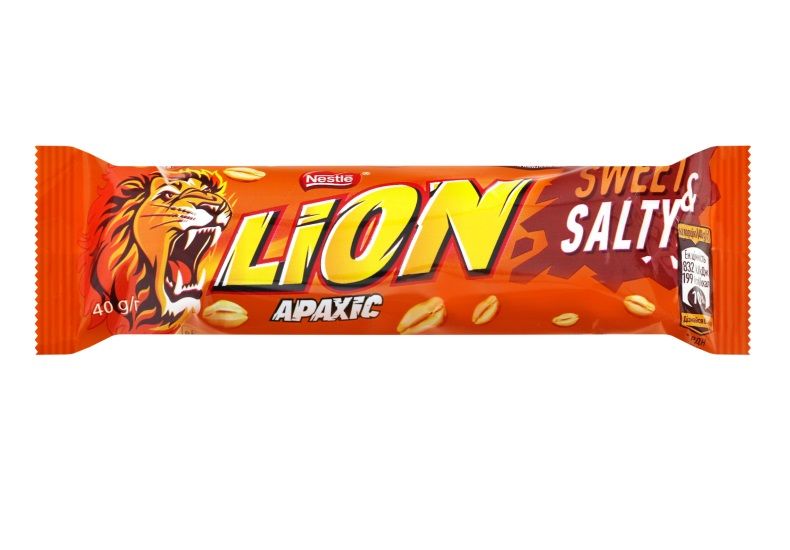 Шоколадный батончик Lion с арахисом 40 г (4823000918672) 000076564 фото