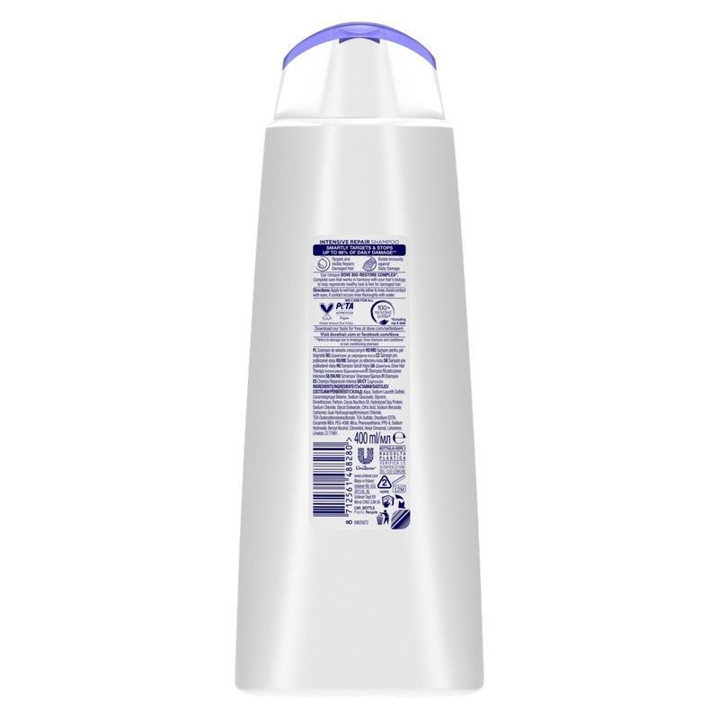 Шампунь Dove Hair Therapy Интенсивное восстановление 400 мл (8712561488280) В00354740_U фото