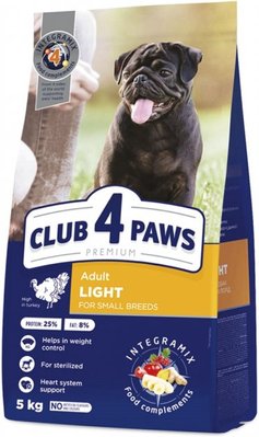 Сухий корм Club 4 Paws Premium для собак малих порід ,Контроль ваги 5 кг.(4820215367851) 000074369 фото