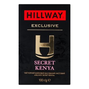 Чай Hillway Secret Kenya чорний байховий листовий 100 г (8886300991093) 000079446 фото