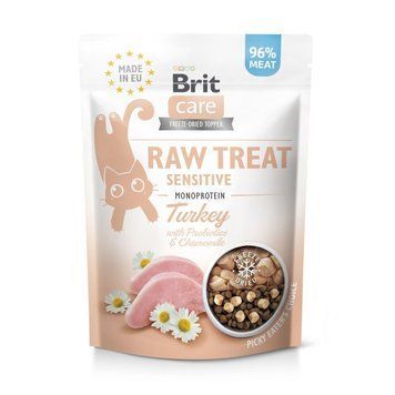 Лакомство Brit Raw Treat Freeze-dried Sensitive д/котов с чувствительным пищеварением индейка 40 г (8595602569571) S1111180678 фото