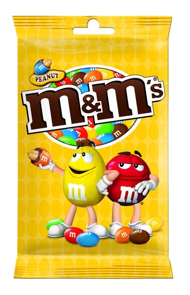 Драже M&M's з арахісом та молочним шоколадом вкриті різнокольоровою глазур'ю 125г(5000159541237) 000076920 фото