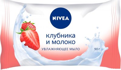 Мило Nivea Полуниця і молоко з є протеїном молока 90 г (4005808824328) В00280100 фото