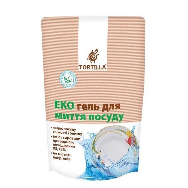 Еко гель для миття посуду запаска Tortilla 500 мл ( 4820178060974 ) В00145648 фото