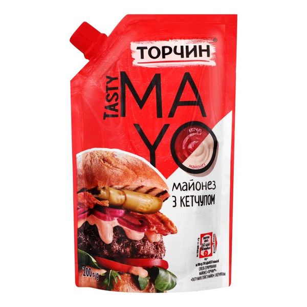 Майонез Торчин Tasty Mayo з кетчупом , 200 г (7613039760352) 000063026 фото