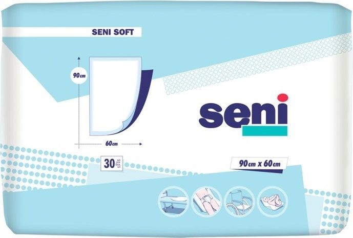 Пелюшки для немовлят Seni Soft Basic 60х90 см 10 шт (5900516692469) В00190055 фото