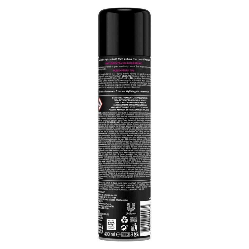 Лак для волосся Tresemme Extra Hold Екстрасильної фіксації 4 400 мл. (8710447299081) В00318517 фото