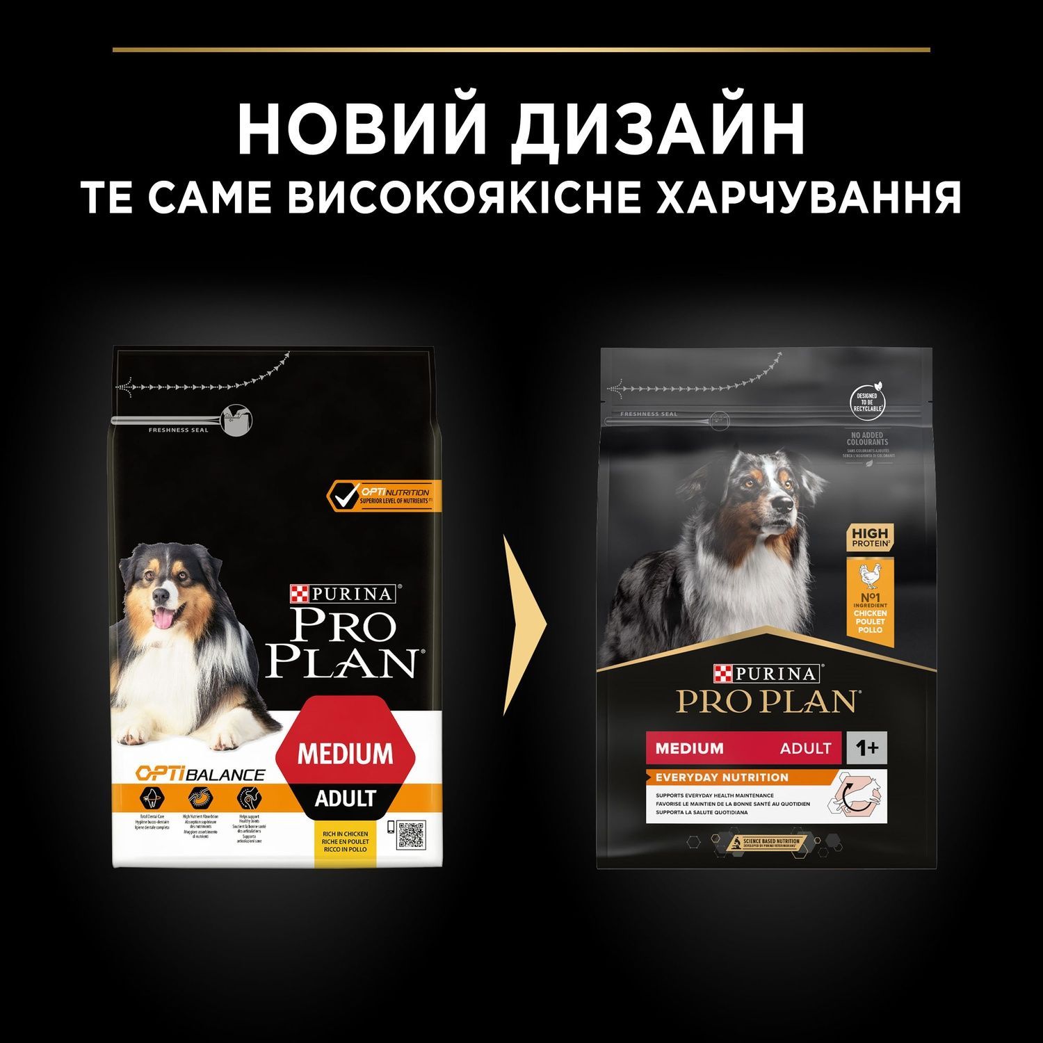 Сухой корм PRO PLAN Medium Adult 1+ Everyday Nutrion для взрослых собак средних пород, с курицей 3 кг (7613035114807) 000029953 фото