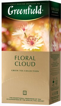 Чай Greenfield Floral Cloud Зелений пакетований 25 x 1.5 г (4823096805887) 000028450 фото