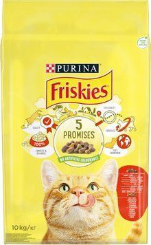 Сухий корм Purina Friskies для котів з яловичиною, куркою, овочами 10 кг.( 5997204569004) 000071148 фото