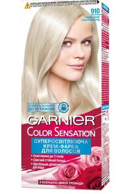 Краска для волос Garnier Color Sensation 910 Графитовый-ультраблонд 110 мл (3600541929845) В00028218 фото