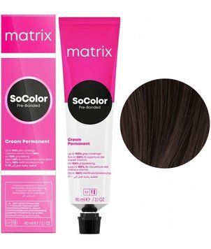 Крем-фарба для волосся Matrix SoColor Pre-Bonded 4MA 90 мл. (3474637263676) В00342450 фото