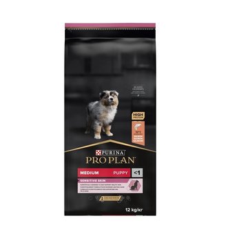 Сухой корм Purina Pro Plan Medium Puppy для щенков средних пород с чувствительной кожей с лососем 12 кг (7613035120389) 000030055 фото