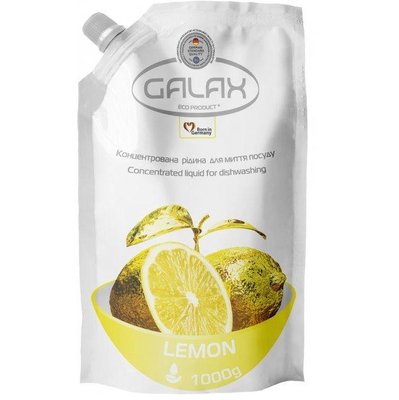 Засіб для миття посуду Galax лимон 1000г(4260637724885) В00302012 фото