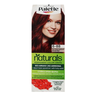 Фарба для волосся Palette Naturals 6-88 Вогняно-червоний 110 мл (9000101002430) В00292114 фото