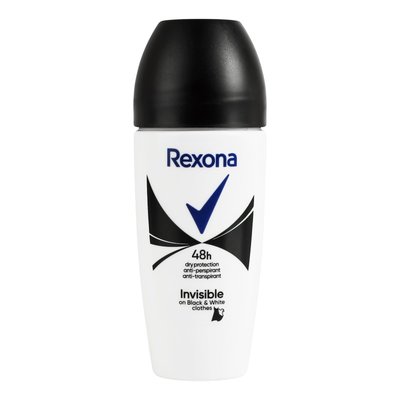 Антиперспирант шариковый Rexona Invisible On Black+White Clothes 50 мл (59095644) В00310304 фото