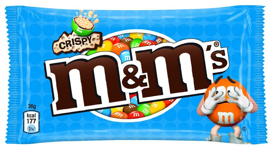 Драже M&M's Crispy з рисовими кульками 36 г (5000159542807) 000076921 фото