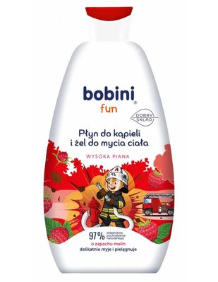 Лосьйон для ванни та гель для миття тіла Bobini Fun Милина 500 мл (5900931033380) 000077198 фото