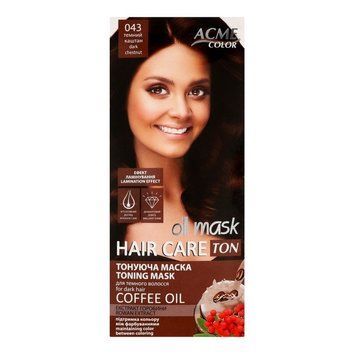 Тонуюча маска для волосся Acme Color TON Oil Mask №043 Темний Каштан (4820197009503) В00193182 фото