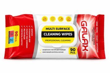 Вологі господарські серветки Galax для прибирання 90 шт. (4260637722331) В00356695 фото